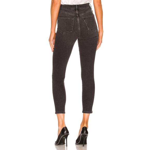 Lovers + Friends Mason High-Rise Skinny Jeans Vadera Black 26 NWT Sold Out - Picture 4 of 6